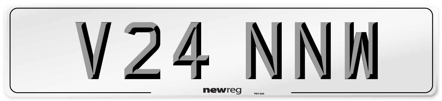 V24 NNW Number Plate from New Reg